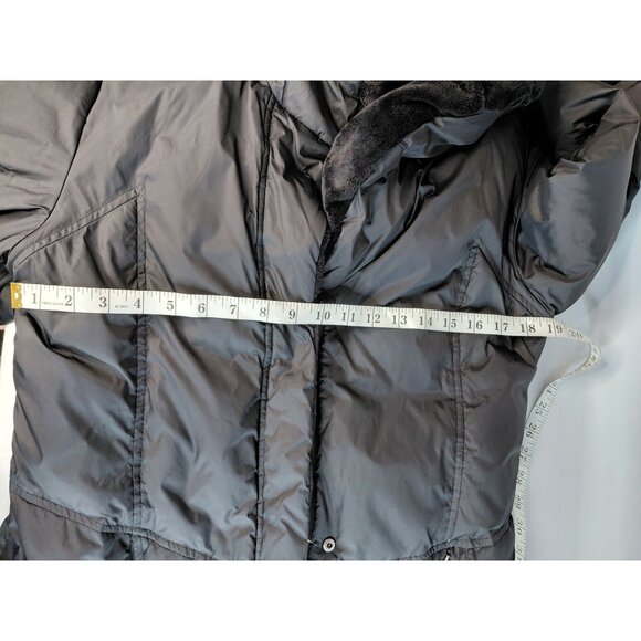 Larry Levine Womens Down Hooded Puffer Jacket M Black - Picture 9 of 9